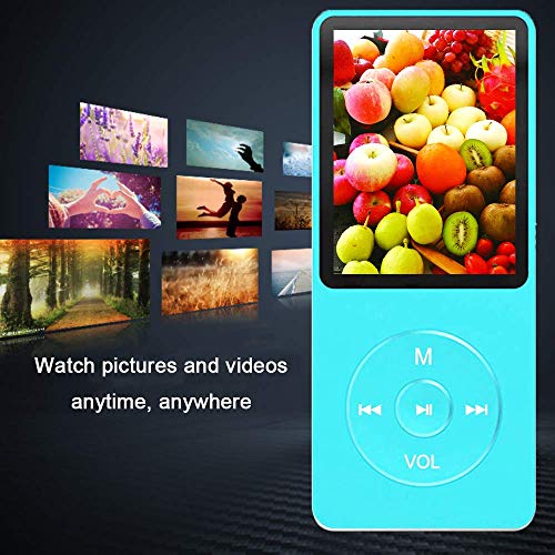 Image of MP3 Player, Music Player with 16GB Micro SD Card, Build-in Speaker /Photo /Video Play /FM Radio /Voice Recorder /E-Book Reader, Supports up to 128GB