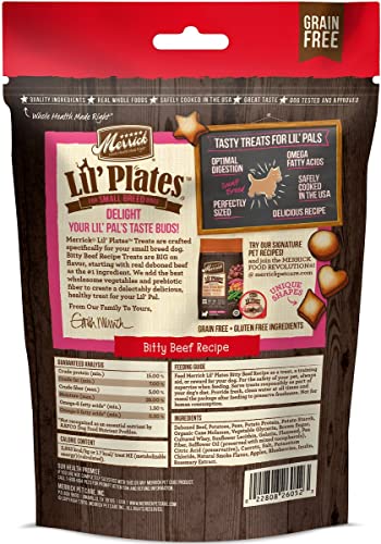 Aurora Pet Variety Pack (4) Merrick Lil' Plates Grain Free Small Breed Dog Treats (1) Salmon (1) Beef (1) Chicken (1) Turducken (5-Oz Each) With Aurorapet Wipes #TOP2