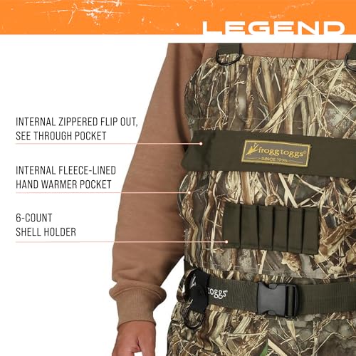 Image of FROGG TOGGS Men's Legend 2-N-1 Waterproof Wader for Hunting with zip in /out PrimaLoft liner