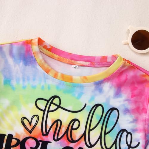Image of MODNTOGA Kid Girl Boy First Day of School Shirt Back to School T-Shirt Hello Kindergarten 1st 2nd 3rd Grade Graphic Tee Tops