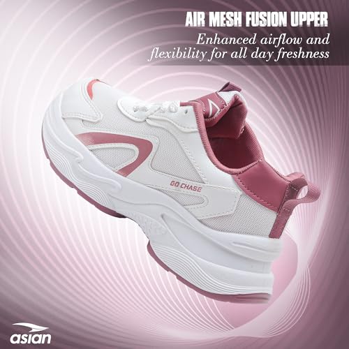 Image of ASIAN Aroma-12 Women's Sneakers | Lightweight Casual & Sporty Shoes for Walking, Gym Memory Foam & Anti-Slip Sole