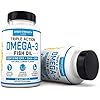Fish-Oil-Omega-3-DHA-Supplement-Triple-Strength-Fish-Oil-Burpless-Organic-Supports-Joint-Health-Post-Workout-Recovery-Lemon-Flavored-Supplements-with-Triglyceride-DPA-EPA Fish Oil Omega 3 DHA Supplement - Triple Strength Fish Oil Burpless & Organic - Supports Joint Health & Post Workout Recovery - Lemon Flavored Supplements with Triglyceride, DPA, & EPA - (60 Softgels)