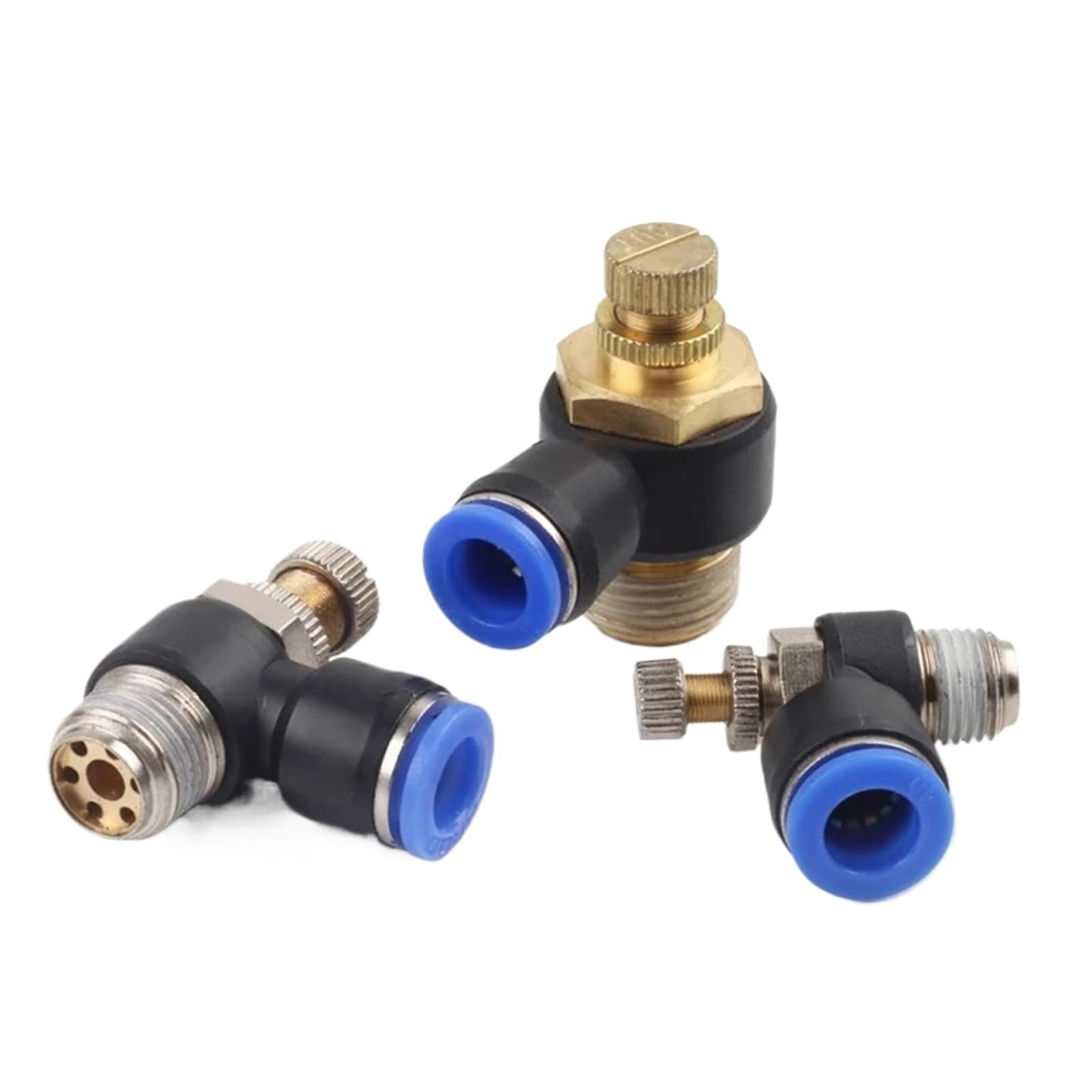 Itwaewzjsd Sl10-04 Sl Throttle Valve Pneumatic Connector Fitting 4Mm 6Mm 8Mm 10Mm 12Mm Speed Control Regulator Valves Push In 1Pcs(,20 Pcs)