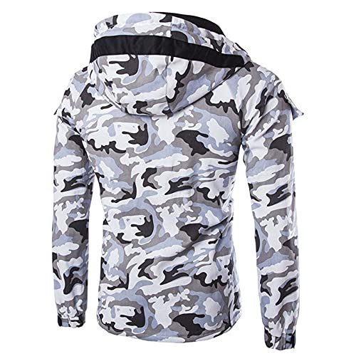 Doudoune À Capuche Chaude Pour Homme Veste Militaire Parka Mi Saison Hiver Chaud Épais Pulls Veste À Capuche Chaud Loisirs Manteau Softshell Veste De Transition