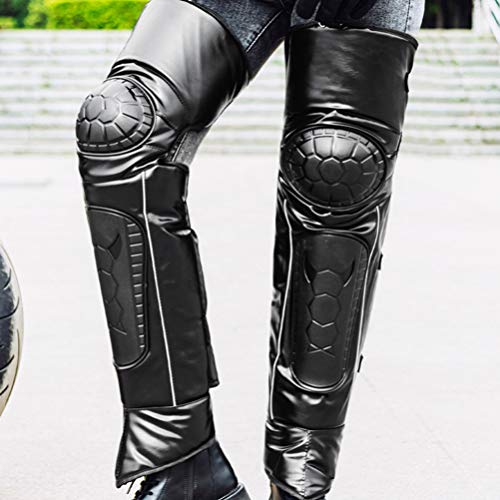 CLISPEED Joelheiras para Joelheiras Adultas de 72X38 Cm Protetor de Manga Longa Preta Ajustável Anti