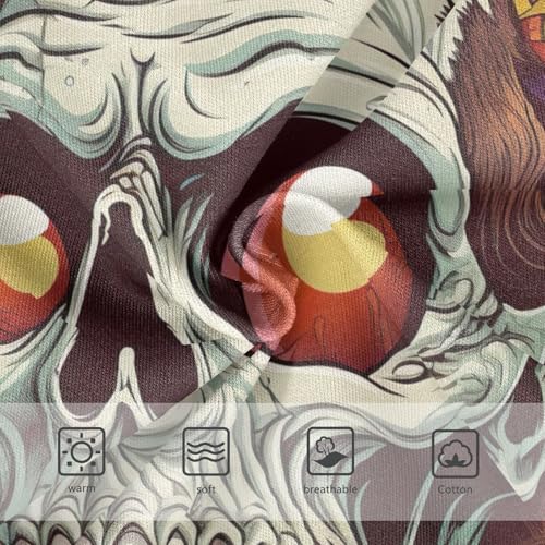 Toddler Girl Briefs, Halloween Skull Scream Cotton Underwear for Girls, 2–8 Years3