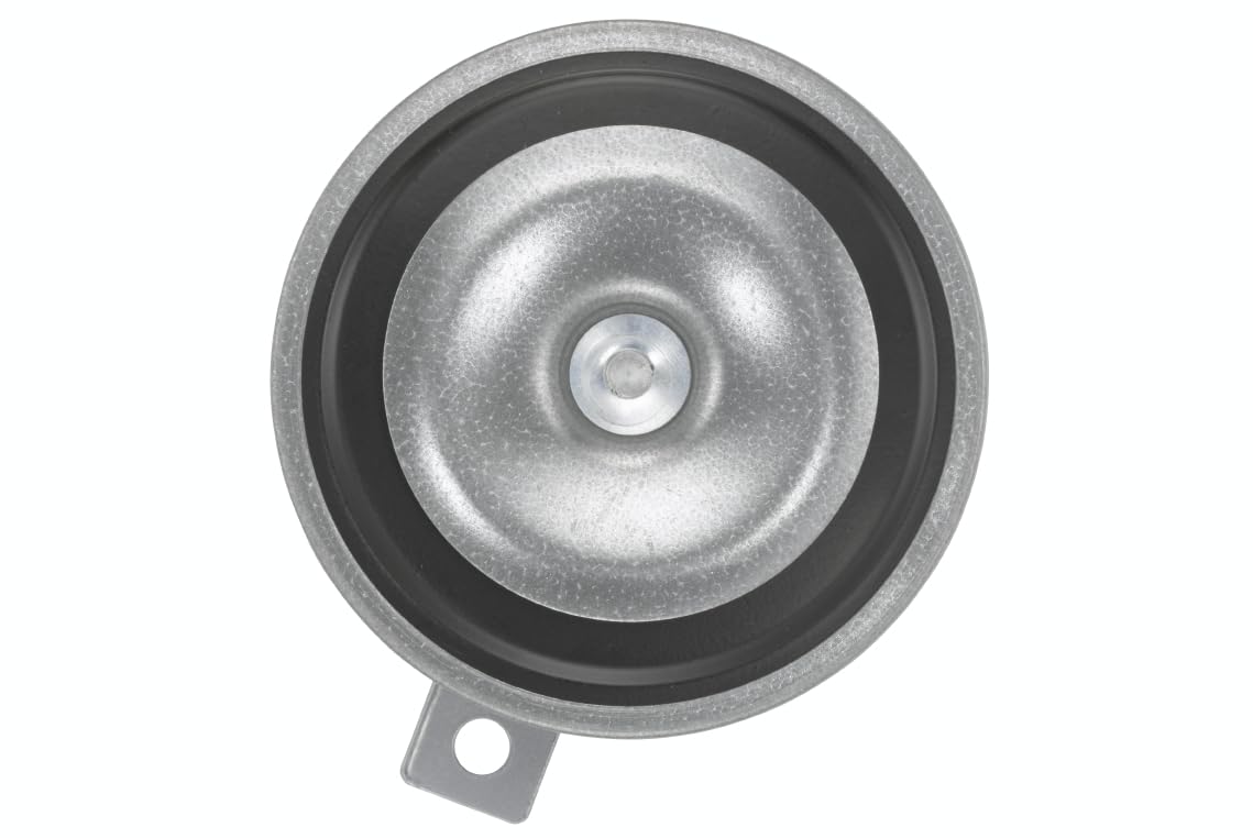 HELLA 3BA 002 768-131 Clacson, B36, 12V, 116dB(A), Gamma frequenze 335Hz, Tono basso, colore alloggiamento/sede grigio, Attacco piatto ad innesto