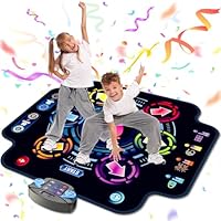 KIZJORYA Dance Mat, Kids Electronic Dance Pad with Wireless Bluetooth 5 Speeds 9 Levels, Music Toys Birthday & Xmas Gifts for Girls Boys 3 4 5 6 7 8 9 10+ Year Old
