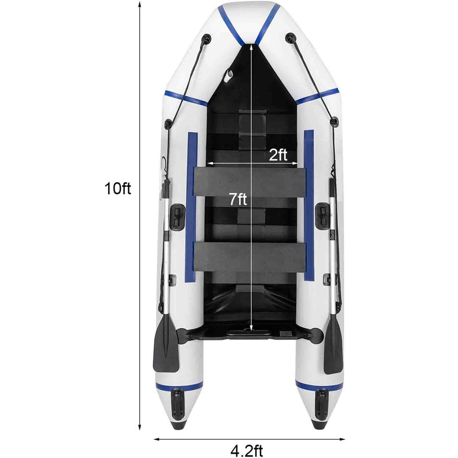 Gommone per Adulti Portatile Tempo Libero Kayak Gonfiabile con Remi Gommone da Pesca Barca Gonfiabile per Pesca Nautica e Sport Acquatici