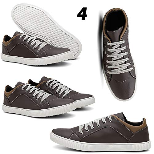 Kit 4 Pares Tênis Sapatênis Casual Masculino Conforto Sapato Macio 41