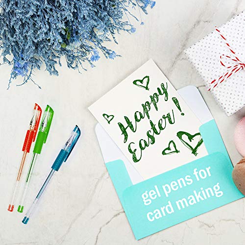 Color Gel Pens for Kid Adult Coloring Books, 24 Colors Gel Art Markers Fine Point Pen with 24 Refills for School Office Art Suppliers