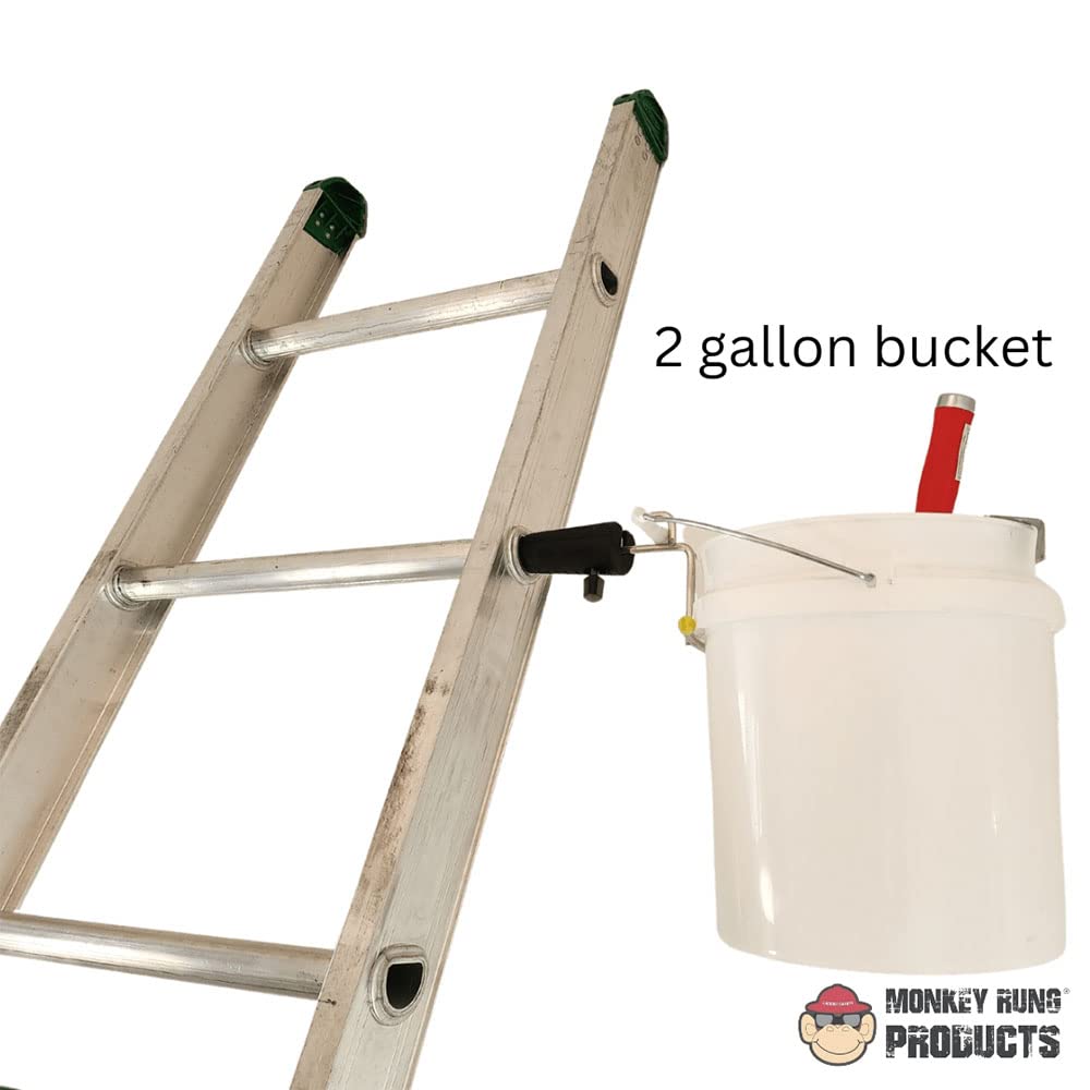 Monkey Grip Manos Libres Innovador Extensión Escalera Accesorios Universal Soporte de Herramientas Perfecto para Cubos de Pintura, Bolsas de Herramientas, Herramientas Eléctricas y Más