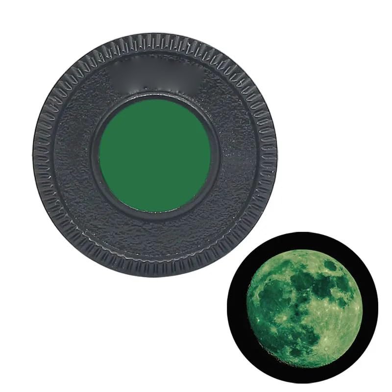Filtro verde astronómico redondo M28.6 compatible con telescopio de 1.25" 4