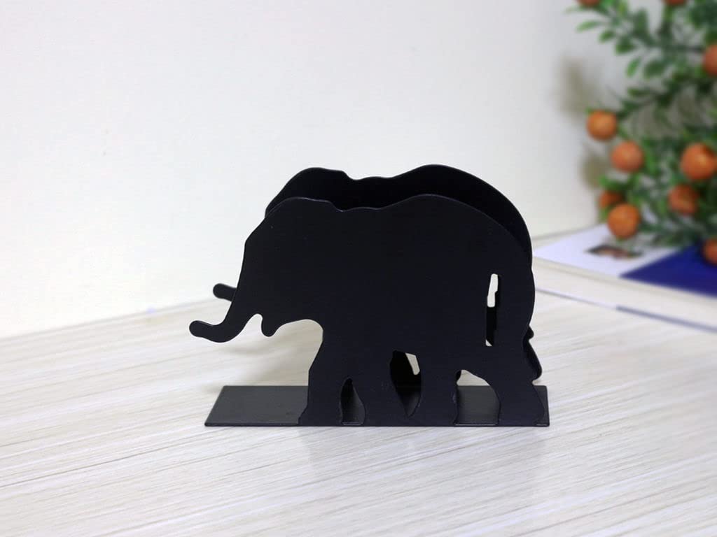 napkin holder,freestanding paper towel holder,elephant shape dining table napkin holder for kitchen countertops, indoor and outdoor use (Elephant)