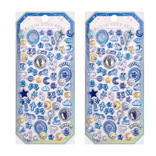 ぷくぷくシール 可愛い 3D立体 スマホケース飾り 装飾用 DIY用 手帳 ステッカーデコ 手作り キラキラ 貼り付け 水筒 ペン 手芸用品 ステッカー アルバム 贈り物 誕生日プレゼント (宝石-A02)