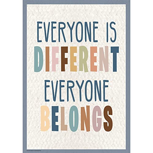 Poster Everyone is Different pour creer un coin lecture accueillant