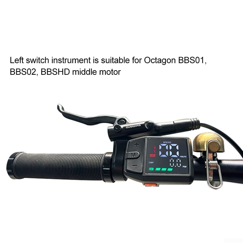 Compteur d'affichage LCD pour vélo électrique, étanche IP65, 25 MA, 24 V 36 V 48 V pour vélo électrique, scooter