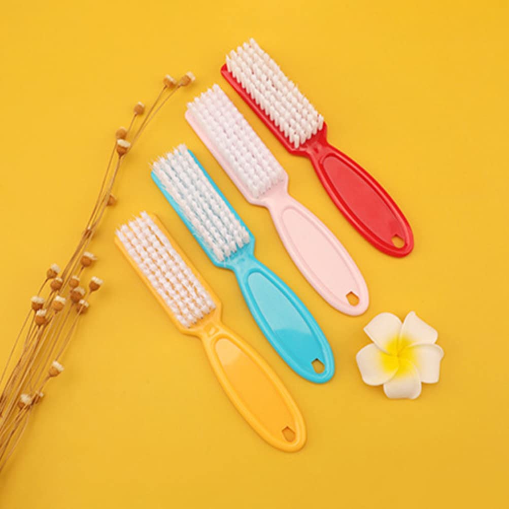 FRCOLOR Spazzole per Unghie 24 Pezzi in Plastica Filo Pp, Facili da Tenere e Conservare, la Pulizia delle Unghie in Bagno o Lavandino Colore Casuale