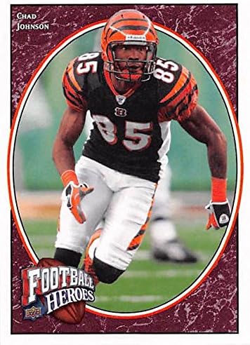 Chad Johnson Football Card (Cincinnati Bengals) 2008 Upper Deck Football Heroes #24