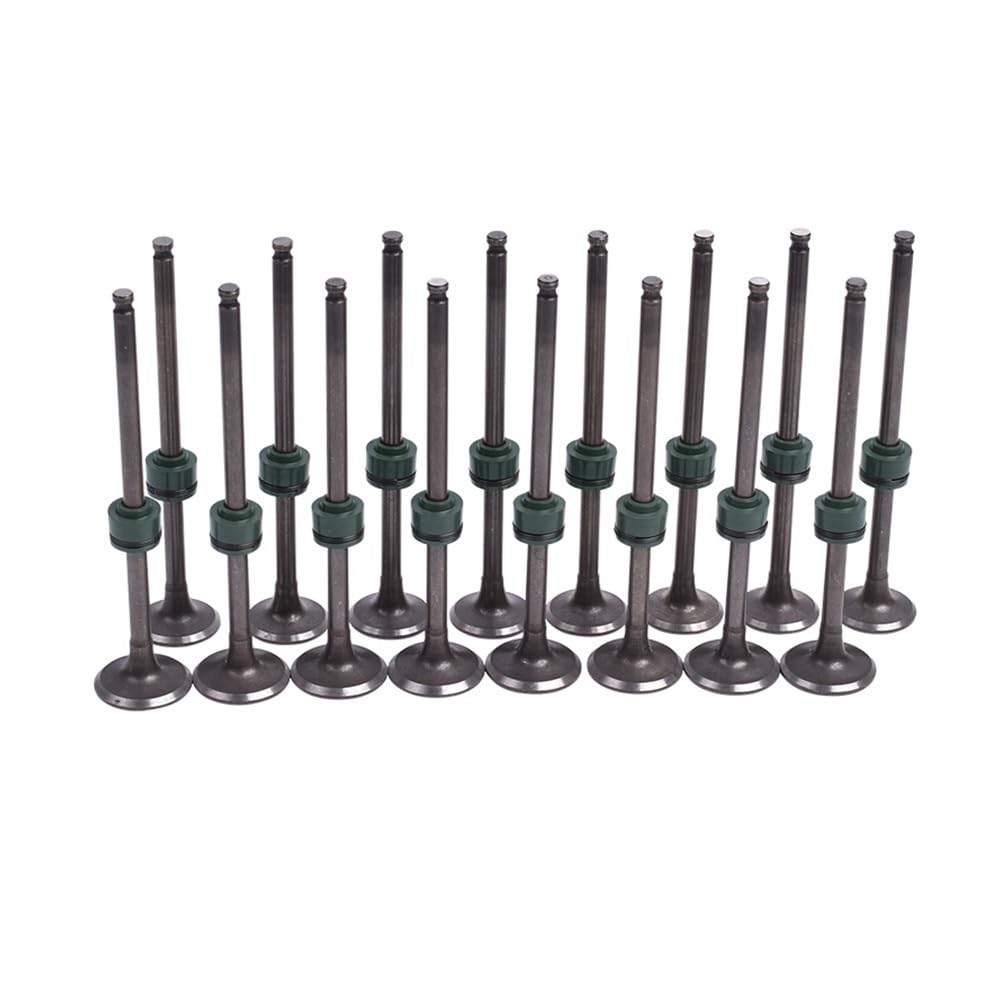 Cnljphfho 8X Intake 8X Exhaust Intake And Exhaust Valve Stem Kit Fit For Kawasaki Zxr250 Zr250 Balius 4Mm 4 Cylinder 16 18.5X82.4x4mm 16.6X82mm Motorcycle Engine Parts(8X Intake 8X Exhaust)
