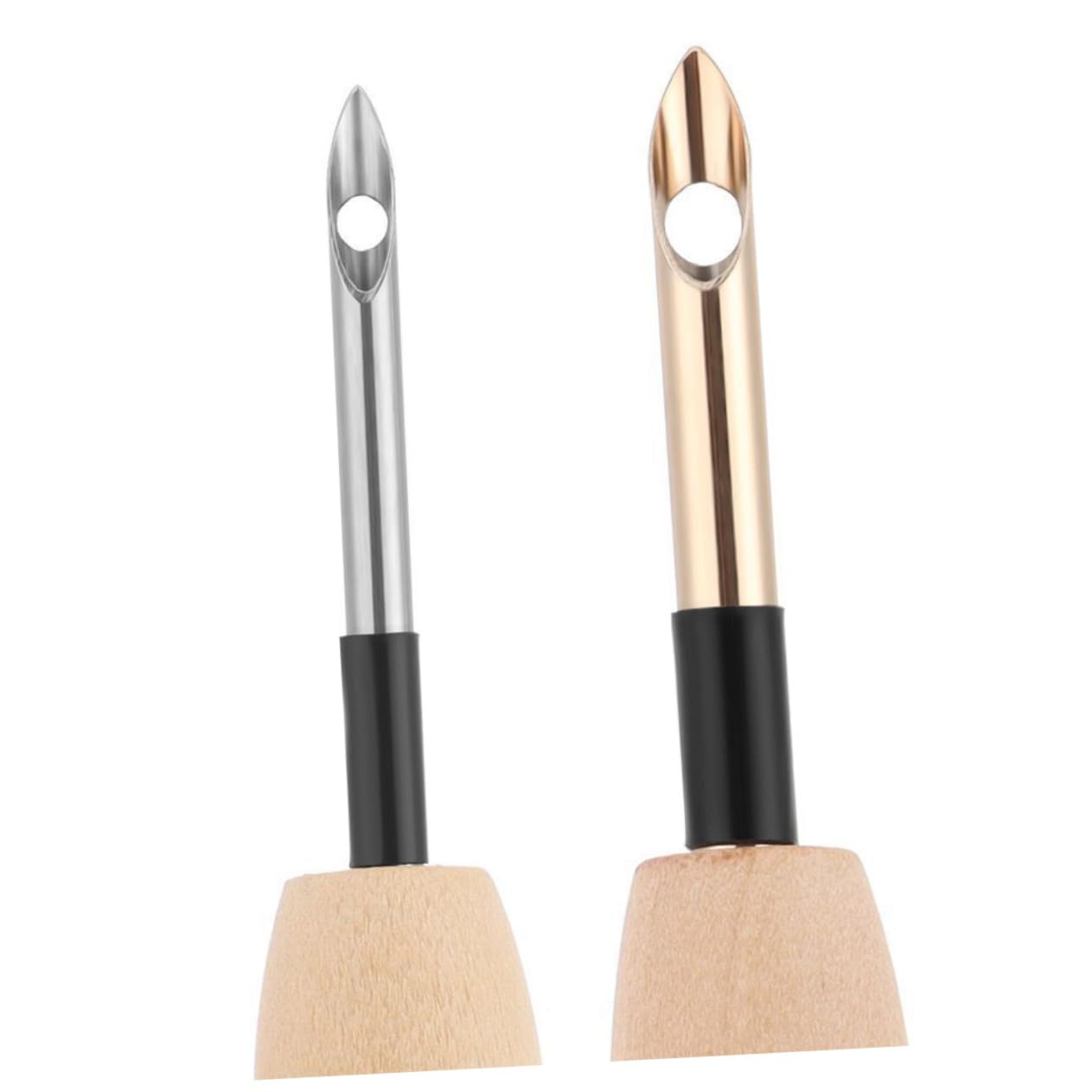 OSALADI 5 Sätze Holzgriff Nadel Stickerei Stoff Nadelvlies Anlasser Stich Stickmaterial DIY -nähwerkzeuge Stanznadel Zum Sticken Selber Machen Sticknadel Rostfreier Stahl 2 Stück * 5