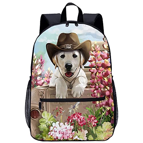 Sac à dos de mode pour adolescents avec motif chien imprimé 3D pour voyage