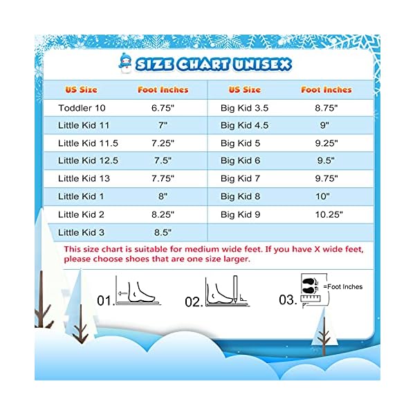 Crova Kids Snow Boots Boys Girls Womens Winter Warm Waterproof Outdoor Anti-Slip Fur Lined Resistant Cold Weather Shoes (Little Kid/Big Kid) - Image 7