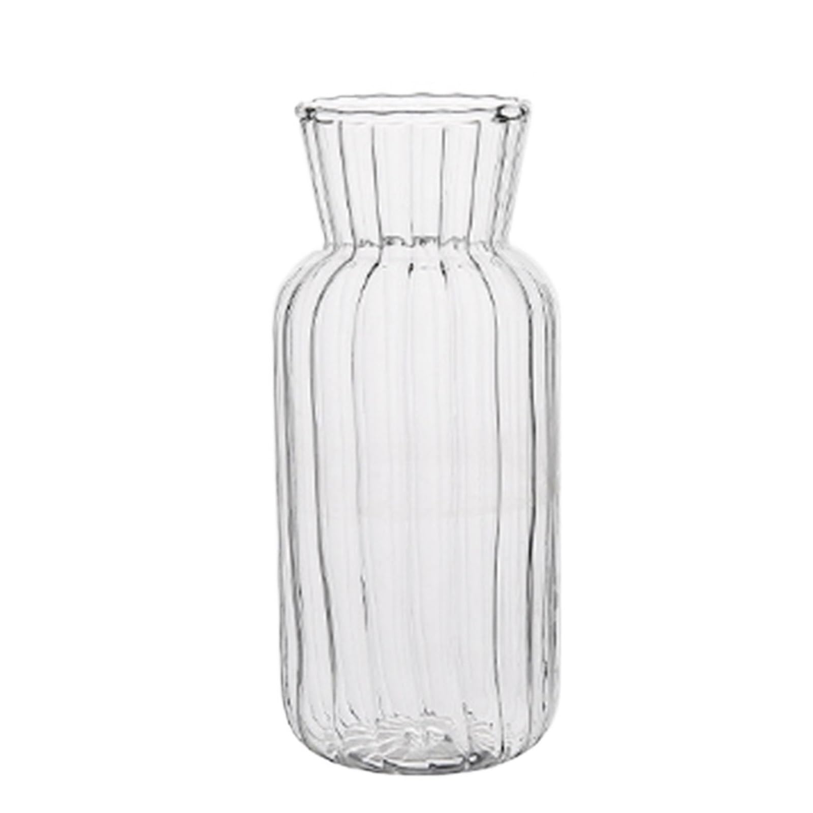 QuxetlRyz Glass Hydroponic Vase 1pc Creative Transparent Vases for Plant Bottle Flower Pot Hydroponic Terrarium Arrangement Container Table Vase(Transparent-L)