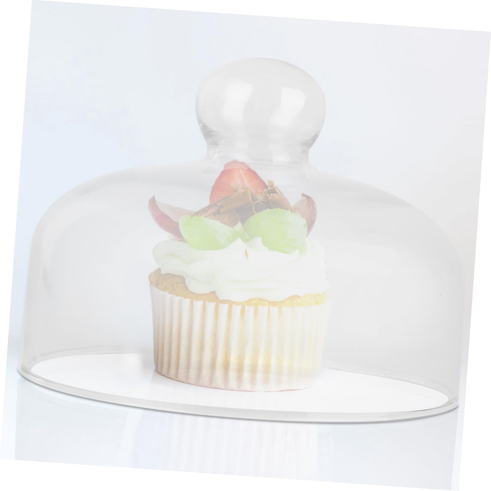 Cloche Alimentaire en Verre Transparent pour Pâtisseries et Fromages