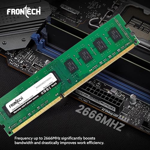 Image of FRONTECH 16GB DDR4 16 Chips 2666 MHz Desktop RAM Memory, Suitable for Gaming, Multitasking (RAM-0038)