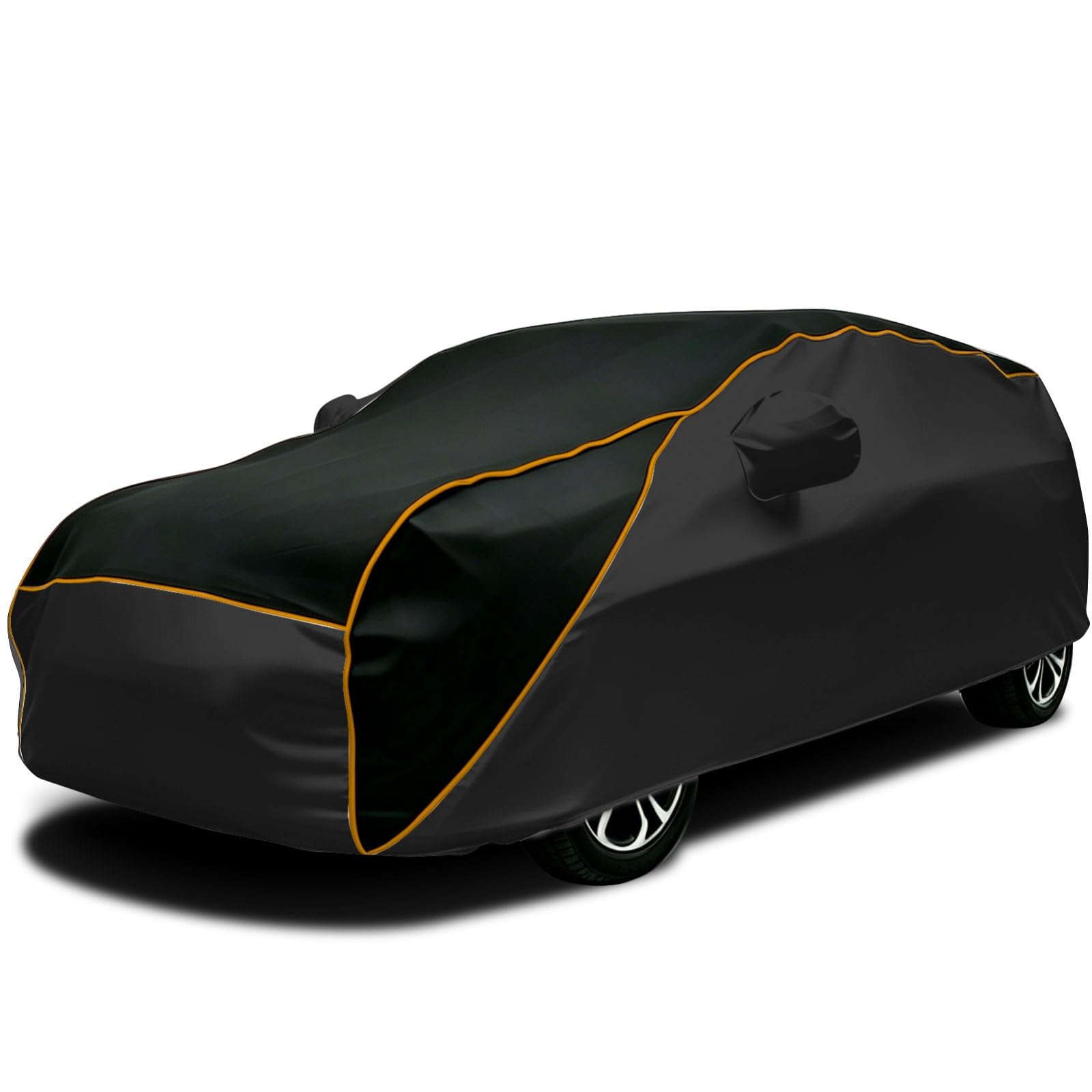 Telo Copriauto Antigrandine per Bentley Continental GT V8 2019-2026, Anti-Grandine Auto Esterno Impermeabile Traspirante Copertura Auto Invernale Anti-UV Auto Resistente Alla Grandine, Al Vento(Black)