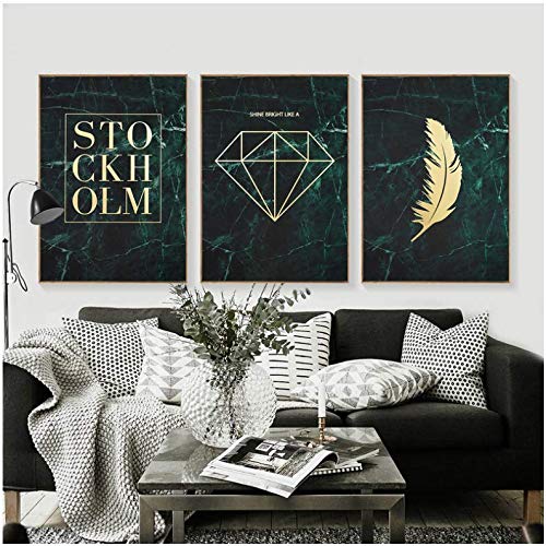 Toile de plume rétro pour une décoration murale de salon chaleureuse