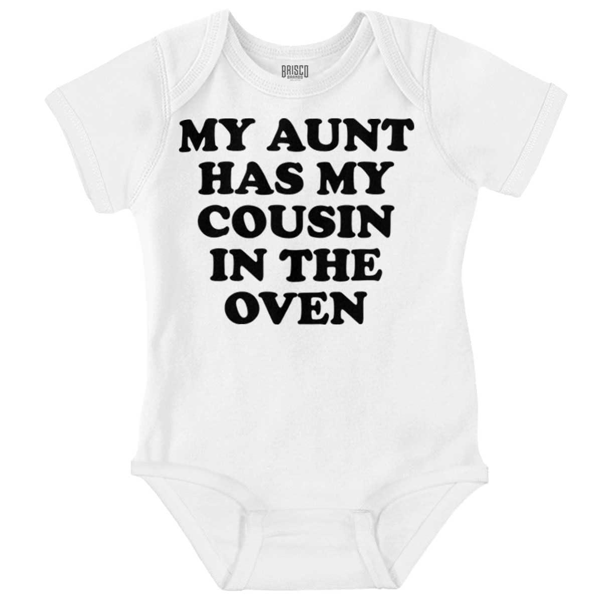 Brisco Brands Proud Nephews Nieces Excepting Auntie Baby Romper Boys or Girls