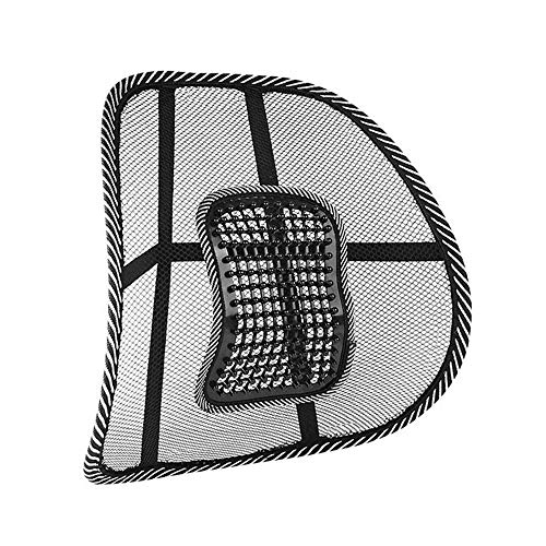 XQK Soporte Lumbar, Cojín De Respaldo De Malla De Ajustable Respaldo Cómodo De Seda De Hielo Transpirable para Silla De Oficina En Casa Coche