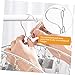 OUNONA 2pcs Stainless Steel Socks Drying Rack with Windproof Clips for Balcony Sturdy Clothes Hanger with Clips Rustproof Hanging Organizer for All Seasons
