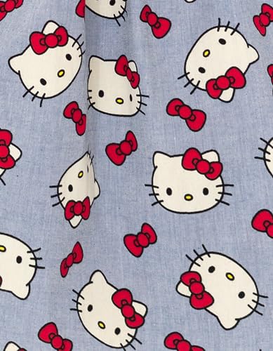 Hello Kitty Girls Chambray Dress Toddler to Big Kid Sizes (2T - 14-16)4