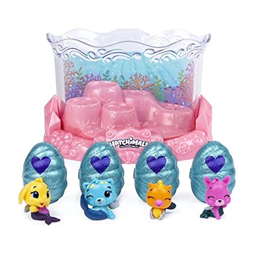Hatchimals CollEGGtibles, Mermal Magic Underwater Aquarium with 8 Exclusive, for Kids Aged 5 and Up, Only at Amazon
