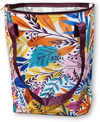 PromotionGift - Reusable Foldable Cooler, Shopping, Beach Bag Light and Durable, with Inner Aluminium Lining for Perfect Cooling Function - 25L (Baby Blue)