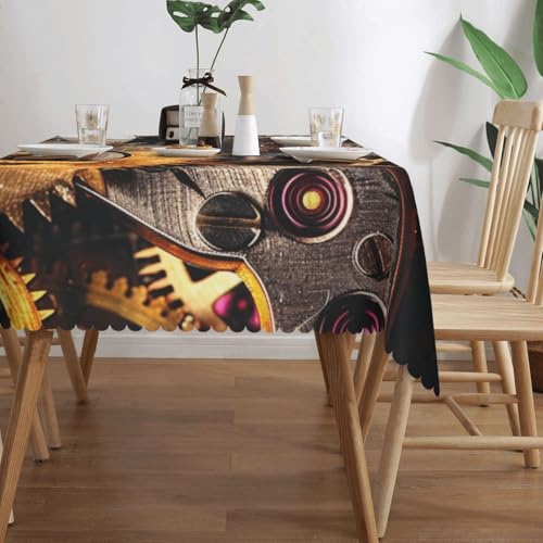 Nappe de table décorative lavable avec dentelle pour buffet - 3