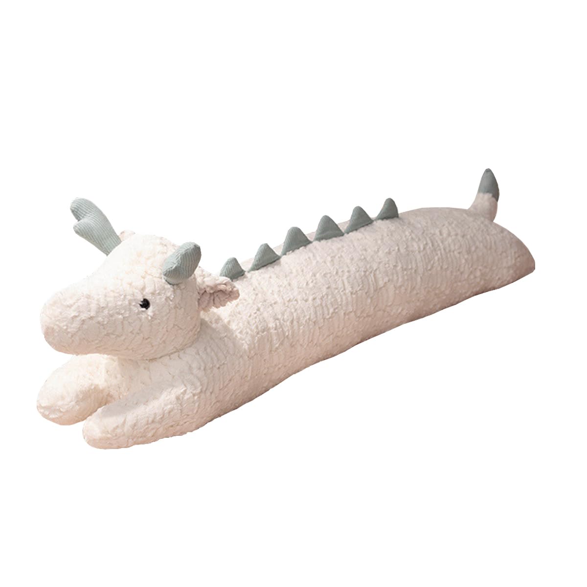 Dragon Plush Pillow - Dragon Stuffed Animal - 35 Inch Dragon Long Plush Pillow - Birthday Christmas Valentine’s Day Gift for Kids Boys Girls (White)