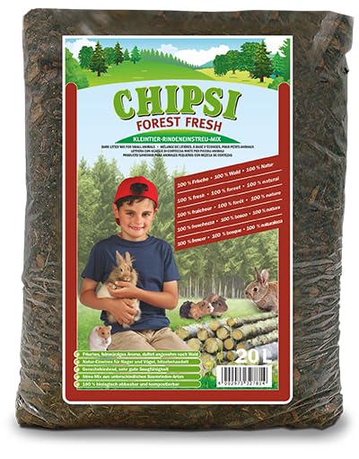 Chipsi Forest Fresh CAT'S BEST 20 l recrée un sol de forêt authentique pour vos petits animaux