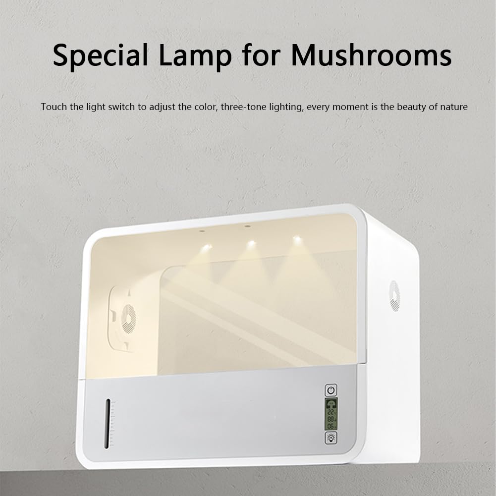 Kit de culture de champignons avec éclairage LED automatique et contrôle de la température pour spores horticulture