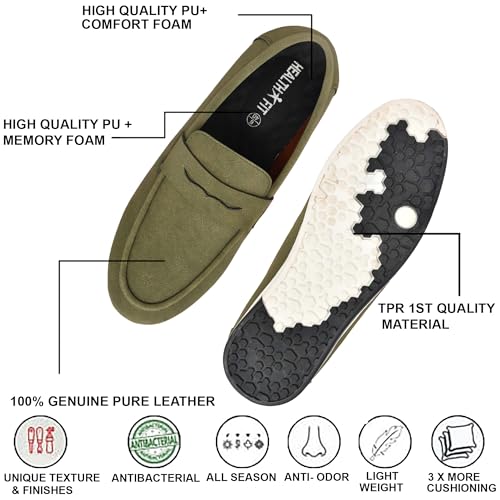 Image of HEALTH FIT Super Comfortable & Breathable Soft Sole Ultra-Lightweight Shoes Everyday Stylish & Durable Classic Design Shoe for Men's 731