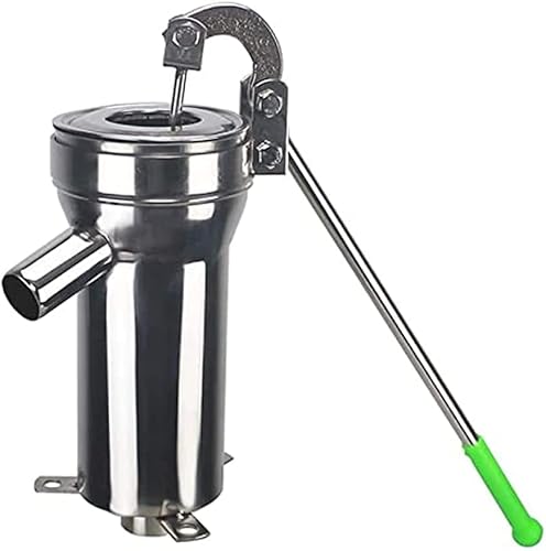 OVIYLVN手動井戸ポンプ、ステンレス製深井戸手動ポンプ水吸引、井戸水吸引用ピッチャーポンプ、家庭菜園・庭用地下水(濃縮)