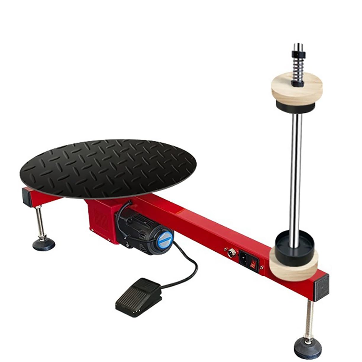 AMZBNEIDI Heavy Duty Stretch Film Pallet Dispenser Electric Stretch Film Wrapper, High Speed 50 Rpm, Stainless Steel Table Wrap, 60/80cm(80cm)