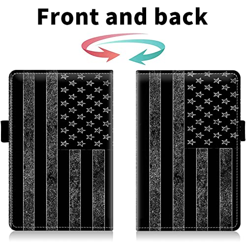 Server Books for Waitress-Leather Waiter Book Server Wallet with Zipper Pocket,Guest Check Book Waitstaff Organizer with Money Pocket Fit Server Apron,US American Flag by AIRWEE - Image 7
