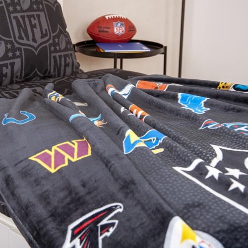 Herding Wellsoft-Decke NFL Teams, 150 x 200 cm, Weiche Kuscheldecke, Polyester
