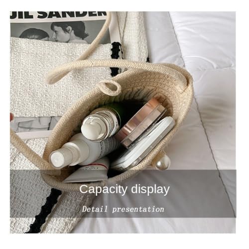 Casual Travel Cotton Summer Beach Bag Small Shoulder Crossbody Bags (Multicolor)3