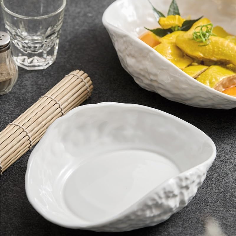 Piatto da Cena Piatti Piatto Piatti con motivo roccia, piatti fondi in ceramica creativa for uso domestico e for alberghiero Piatto Piatto Piatti piani Impilabili