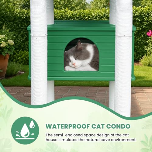 Torre para gatos resistente al clima 74 pulgadas miniatura 4